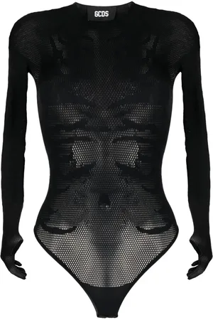 GCDS Zebra-print mesh body