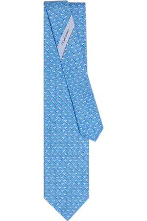 Salvatore Ferragamo Hummingbird silk tie
