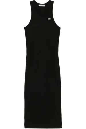 Lacoste Sleeveless organic cotton midi dress