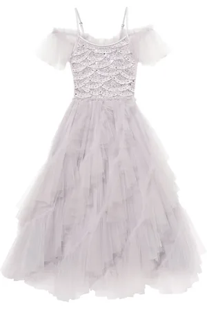 Tutu Du Monde Ruffle-detail tulle dress