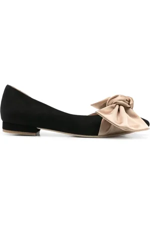 GINISSIMA Bow-detailed ballet flats