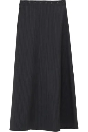 Paloma Wool Pinstripe midi skirt