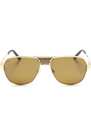 Cartier Santos de Cartier pilot-frame sunglasses