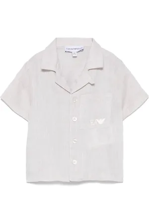 Emporio Armani Embroidered-logo shirt