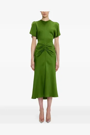 Victoria Beckham Gathered-waist dress