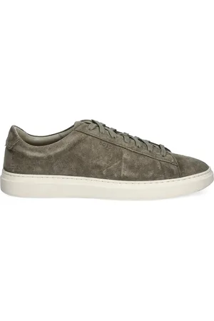 HUGO BOSS Suede lace-up sneakers