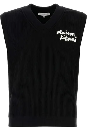 Maison Kitsuné Ribbed sleeveless vest