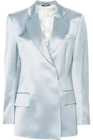 GCDS Satin single-breasted blazer