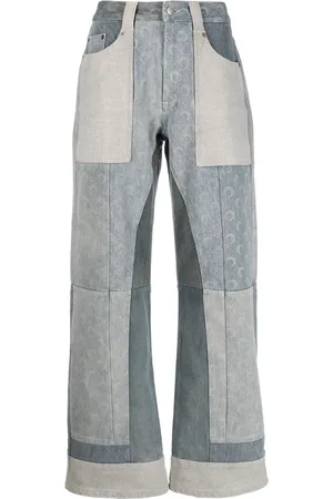 Marine Serre Regenerated wide-leg jeans