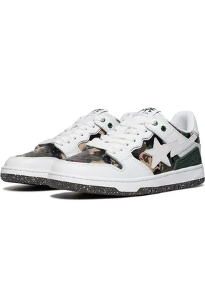 A Bathing Ape SK8 STA #2 camouflage-panel sneakers