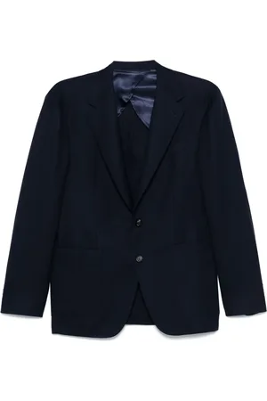 CANALI Fitted fine knit blazer