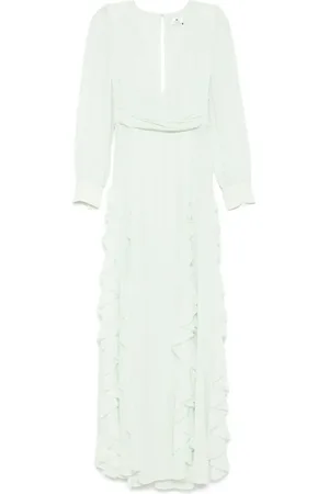 Elisabetta Franchi Ruffled georgette maxi dress