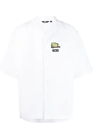 GCDS Embossed-logo short-sleeve shirt