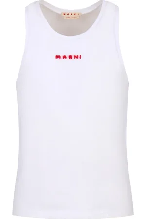 Marni Logo-embroidered tank top