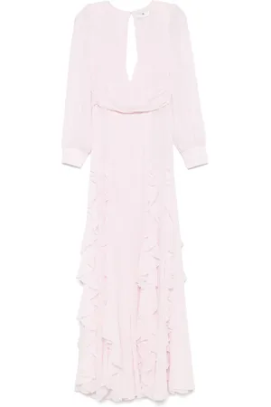 Elisabetta Franchi Ruffled georgette maxi dress