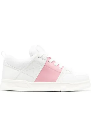 VALENTINO GARAVANI Embossed-logo leather sneakers