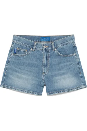 HUGO BOSS Logo-patch denim shorts