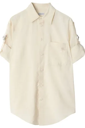 Burberry Logo-embroidered silk shirt