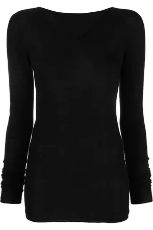 Rick Owens Long-sleeved virgin wool top