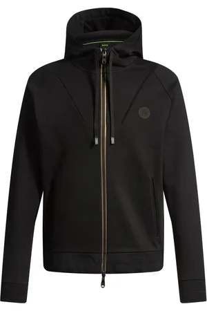 HUGO BOSS Logo-patch hoodie