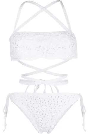 MC2 SAINT BARTH Crochet halterneck bikini
