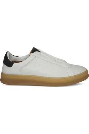 Kiton Slip-on leather trainers
