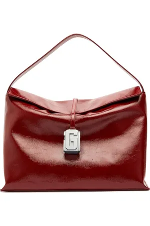 GCDS Large leather Comma bag