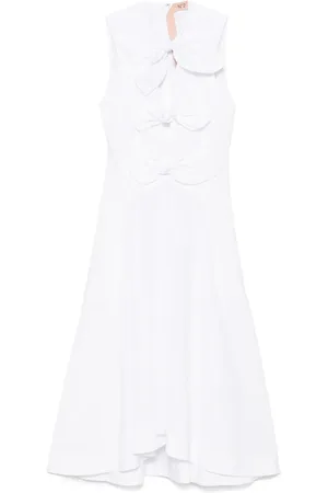 Nº21 Bow-embellished midi dress
