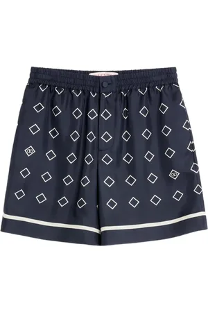 VALENTINO GARAVANI Opticool-print twill bermuda shorts