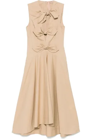 Nº21 Bow-embellished midi dress
