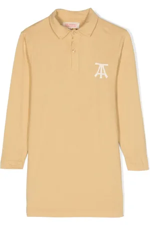 The Animals Observatory Dragon logo-print polo dress