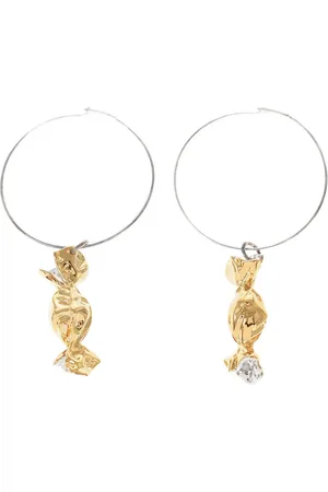 Jil Sander Candy-pendant hoop earrings