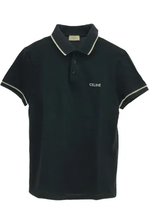 Céline 2010s logo-embroidered polo top