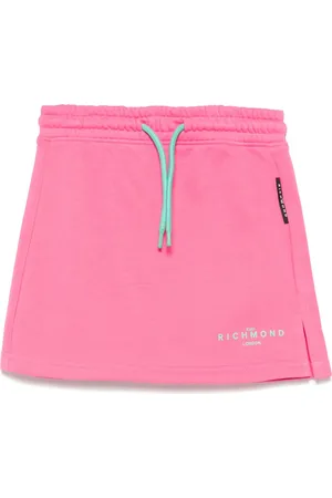 John Richmond Rubberised-logo skirt