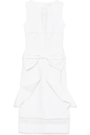 Shushu/Tong Bow-embellished midi dress