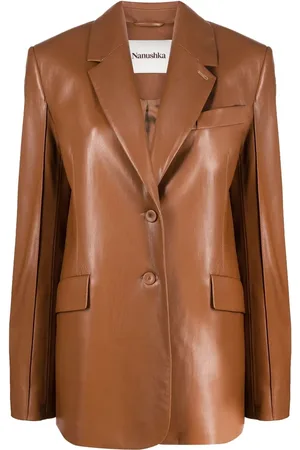 Nanushka Oversized faux-leather blazer