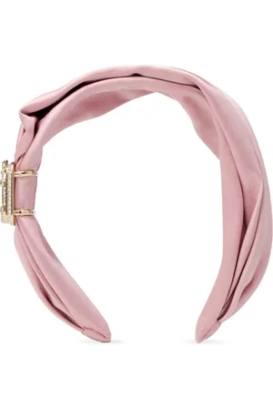 Jimmy Choo Edie satin embellished headband