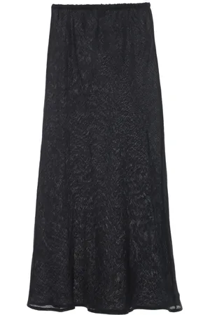 Baserange Semi-sheer linen maxi skirt
