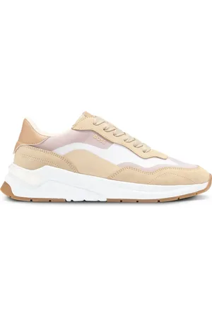 HUGO BOSS Suede-panelling sneakers