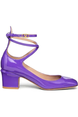 VALENTINO GARAVANI Tan-Go 70mm patent leather pumps