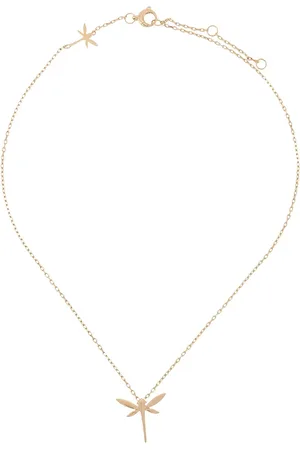 ANAPSARA 18kt yellow and diamond Mini Dragonfly necklace