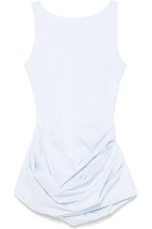 MAGDA BUTRYM Pinstriped poplin mini dress