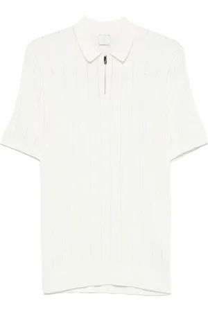 ELEVENTY Open-knit polo shirt