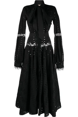 Roberto Cavalli Lace-panel maxi dress