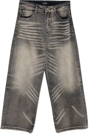 Ground Zero Whiskering-effect jeans