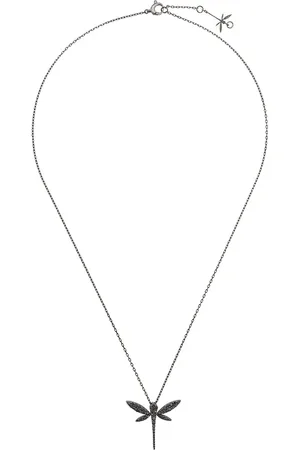 ANAPSARA 18kt white gold Dragonfly diamond necklace