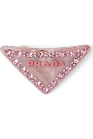Prada Triangle-logo hair clip