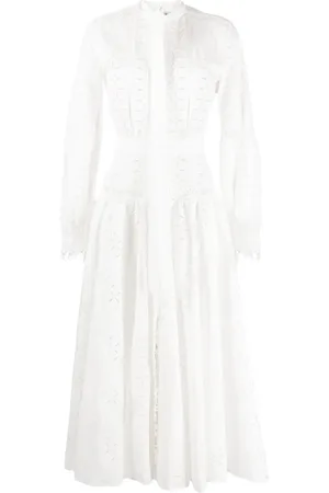 Roberto Cavalli Lace-panel maxi dress