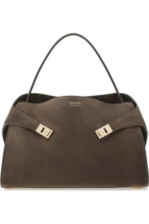 Salvatore Ferragamo Hug structured suede tote bag