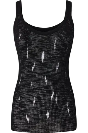 Pinko Semi-sheer scoop-neck tank top
